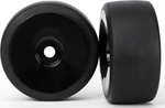 Roată Traxxas, disc negru, anvelopă slick (2) (spate)