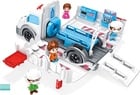 Auto ambulanza pieghevole con 2 figurine 30 cm
