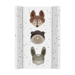 CEBA BABY Matelas à langer à 2 bords avec planche rigide (50x70) Basic Cute Animals