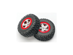Traxxas koleso 2.2/3.0", disk SCT saténovo-červený, pneu SCT (2)