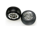 Traxxas kolo 2.8", Twin-Spoke strieborný disk, pneu Alias (2)