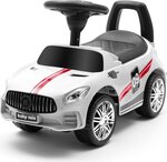 Detské odrážadlo so zvukom Baby Mix RACER biele