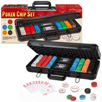 Ensemble de poker ProPoker 400 ELITE avec jetons 14g