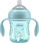 Chicco Hrnček Transition učiaci s držadlami teal, 4m+