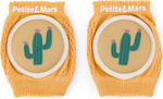 PETITE&amp;MARS Chrániče kolien elastické na lozenie Follow Intense Ochre