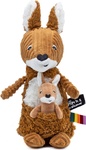 Ptipotos Plüsch-Känguru Allezou braun - Mama mit Baby