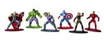 Figurine nano de colecție din metal Marvel Avengers 1,65", set de 6 buc.