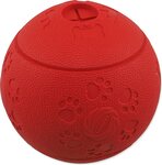 Hračka Dog Fantasy lopta na pamlsky červená 11cm