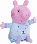 Peppa Pig 2in1 Plüsch-Schläfer spielend + hell, blau, 25 cm