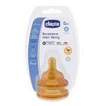 CHICCO Physiologischer Flaschensauger, Kautschuk, normaler Durchfluss, 2 Stk.