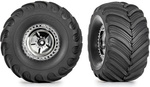 Traxxas koleso 1.3", kolesá chróm, pneu Terra Groove (2)