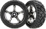 Traxxas koleso 2.2", disk Tracer Chrom, pneu Anaconda (2) (predné)