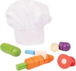 Bigjigs Toys Drevená krájacia zelenina s čiapkou