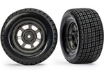 Traxxas kolo 2.2/3.0", disk dirt oval grafitově šedý, pneu Hoosier (2) (2WD zadní, 4WD)