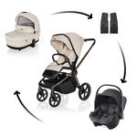 Kolica Move Cross 5X + autosjedalica Baby-Safe Core, Quartz Beige
