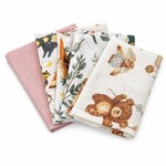 Baumwollwindeln mit Aufdruck NEW BABY 60x80 cm STANDARD GIRL 5 Stk