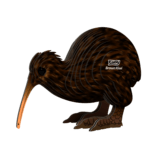 EUGY Kiwi rjavi 3D kartonska sestavljanka