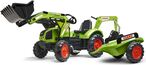 Falk Šliapací traktor veľky 2070Y Claas Arion 430 s nakladačom, rýpadlom a vlečkou