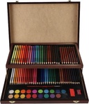 Sada na maľovanie - Art box kreatívna sada 91ks v drevenom kufríku