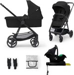 KINDERKRAFT Kočík kombinovaný 4v1 Newly Classic Black + Mink PRO