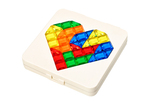 Tangram hlavolam srdce 12cm