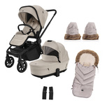 Set Move Cross 5 + tiefe Wanne Move XL 5 + Geschenke, Ivory Beige