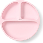 BABYONO Silikonschale mit Saugnapf - Rosa 6m+