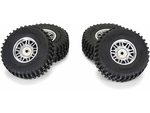 Pro-Line kotač s gumom 1:18 Flat Iron H12mm, disk krom Diablo (4): Typhon Grom