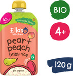 Ella's Kitchen BIO Detská ryža, hruška a broskyňa (120 g)