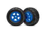 Traxxas колело 1.8/1.4", джанта SCT син, гума SCT (2)