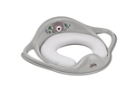 Maltex Redukce na WC s úchyty měkká The Nature Buddies Medvěd - Grey