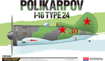 Modellbausatz Flugzeug 12314 - Polikarpov I-16 Typ 24 LE: (1:48)