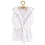 Peignoir en éponge pour enfants New Baby blanc 80/86