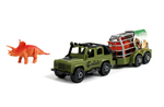Auto skrutkovacie s vlečkou a dinosaurom 34 cm