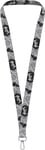 BAAGL Prívesok na kľúče dlhý – lanyard, šedý