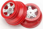 Traxxas disk 1.4/1.8" SCT saténovo-červený (2)