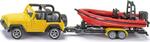 SIKU Blister - Jeep con barco