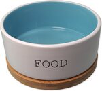 Napf Dog Fantasy Keramik FOOD weiß/blau mit Untertasse 16x6,5cm, 850ml