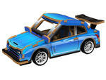 2Kids Toys 3D drevená skladačka Športové auto modré