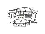 Traxxas rám karosérie kompletný (pre #10911)
