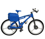 Paola Reina Modrý bicykel pre bábiky o veľkosti 32cm