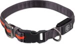 Obojok Dog Fantasy USB LED nylonový svietiaci M-L oranžový 2,5x45-65cm