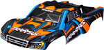Karosserie Traxxas Slash 4X4 arancione-blu (senza clip)
