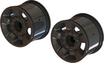 Arrma disk kolesa Mt 2.8" 14mm čierny chróm (2)