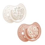 LOVI Silikonski dinamični dudelj 0-6m 2 kos Blossom deklica