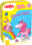 Haba Mini hra pre deti Magický jednorožec Kvarteto v kovovej krabici