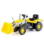 Dolu Veľký šliapací traktor s rýpadlom, žltý