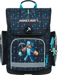 BAAGL Školská aktovka Ergo Minecraft Blue Axe