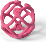 BABYONO Anneau de dentition en silicone Ortho balle rose 0m+
