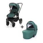 MOVE Cross 2 Kinderwagen + XL Tragetasche kostenlos, Antique Green/Black
